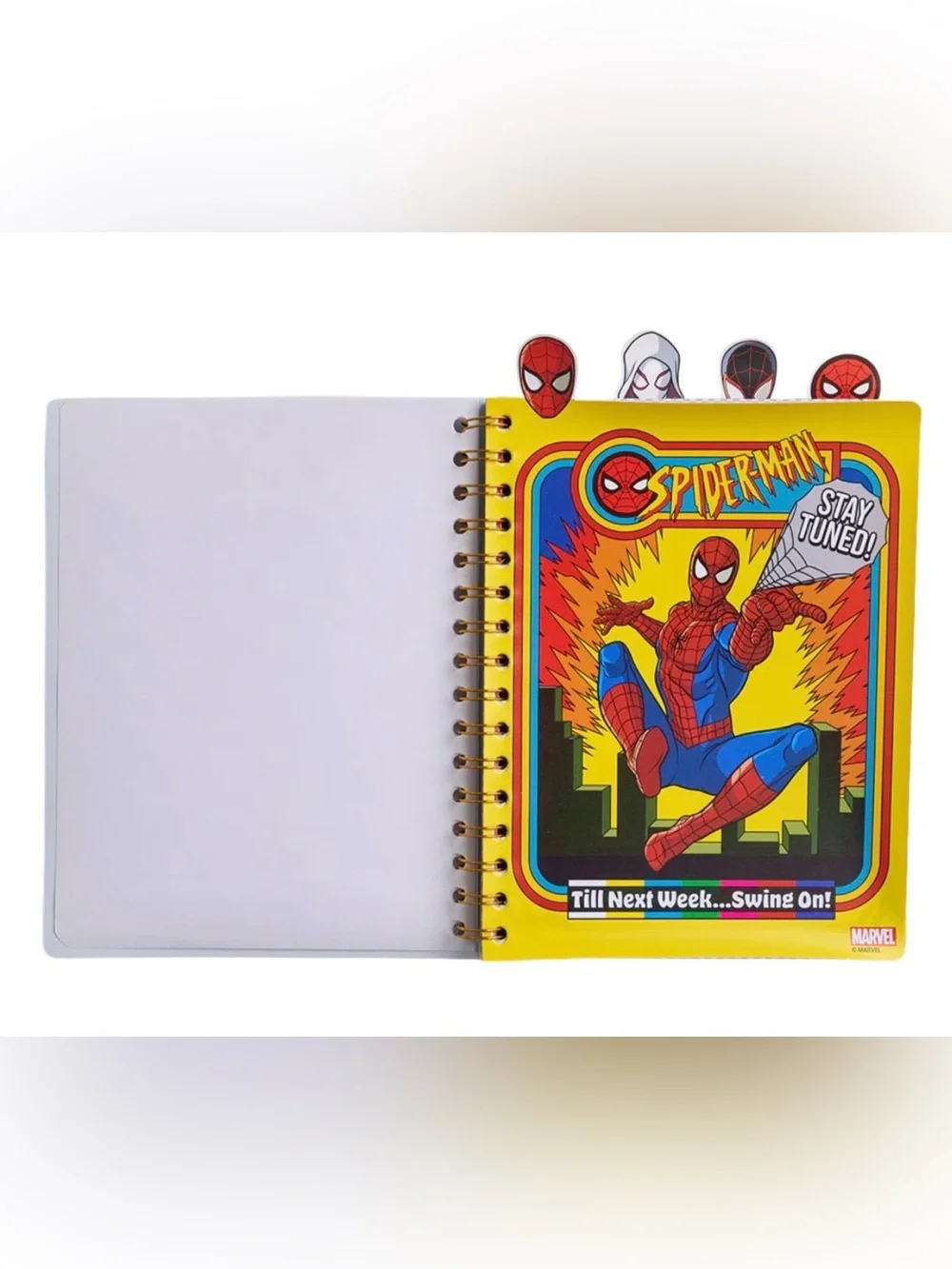 New Spider-Man 4-Tab Spiral Notebook & Pen Set